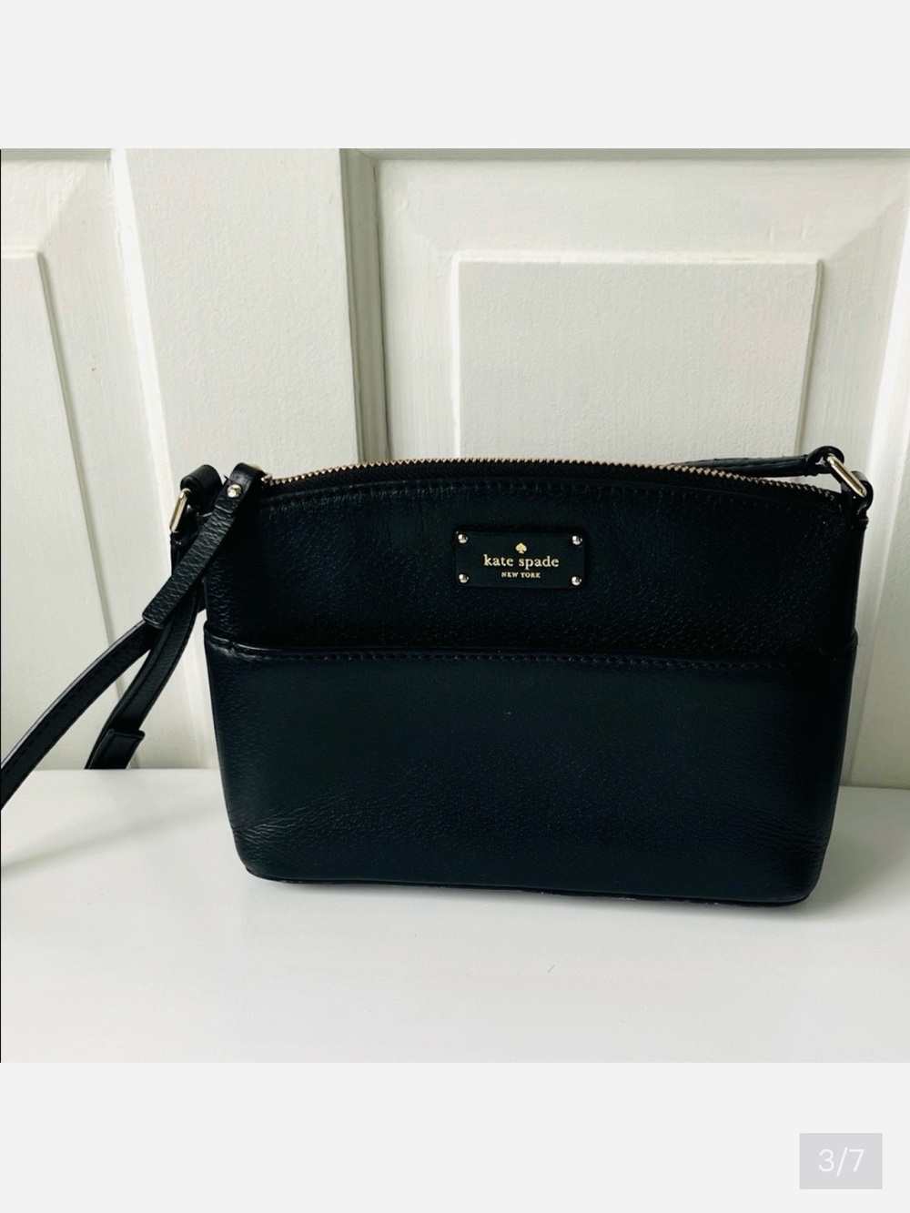 Kate Spade Black Leather Crossbody Purse
